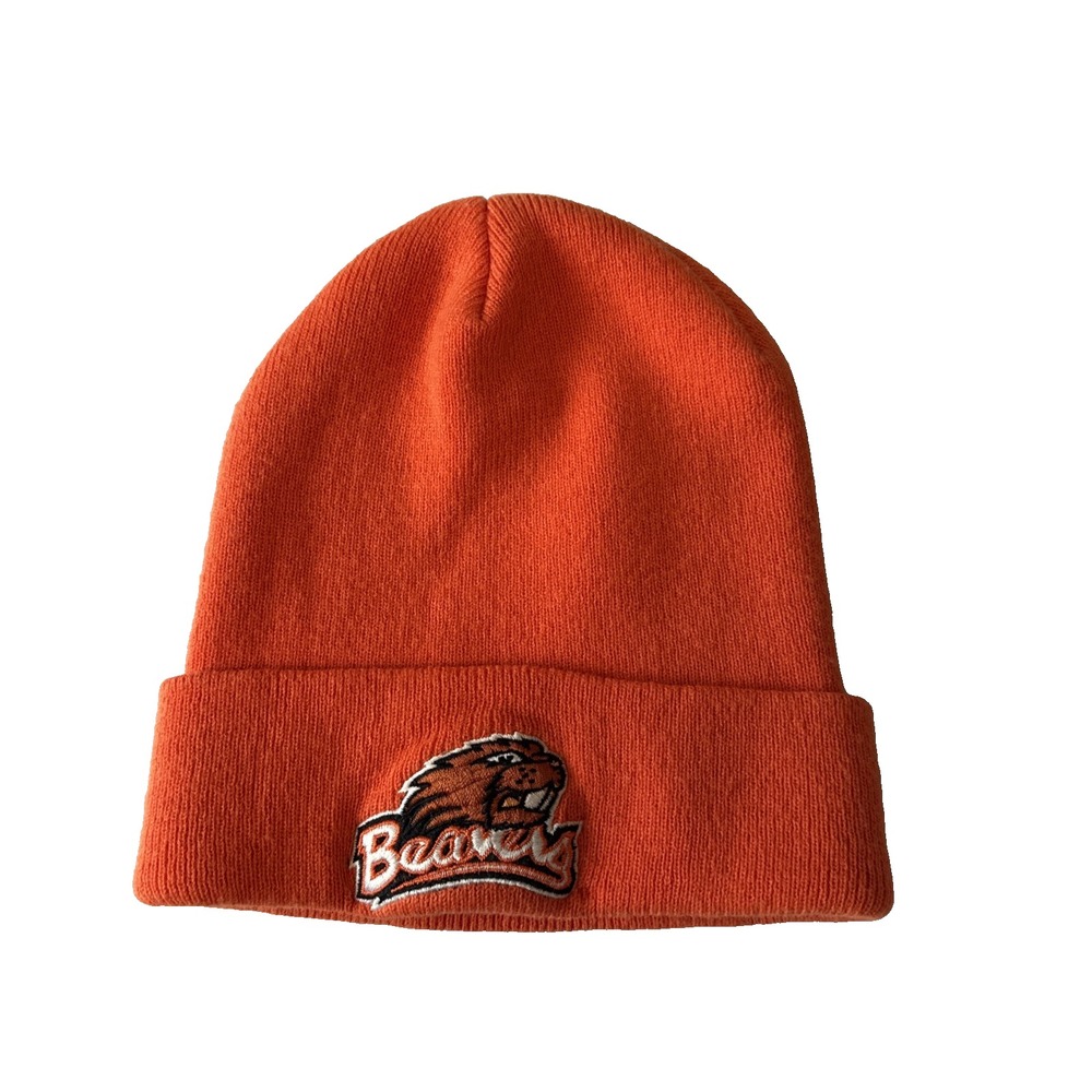 Adidas Oregon State Beavers Cuffed Knit Beanie Hat Orange NCAA Game Day Outdoor